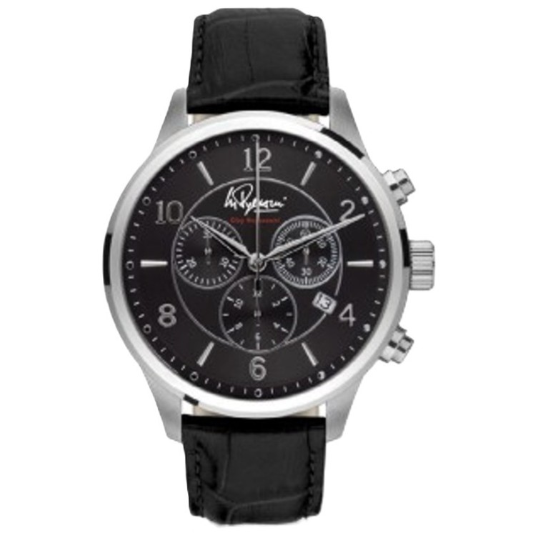 Clay Regazzoni Man 82 Swiss Chrono black leather