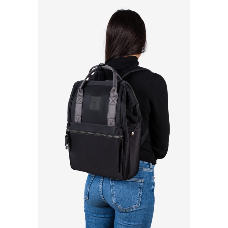 Rio Black/Grey Backpack Bag