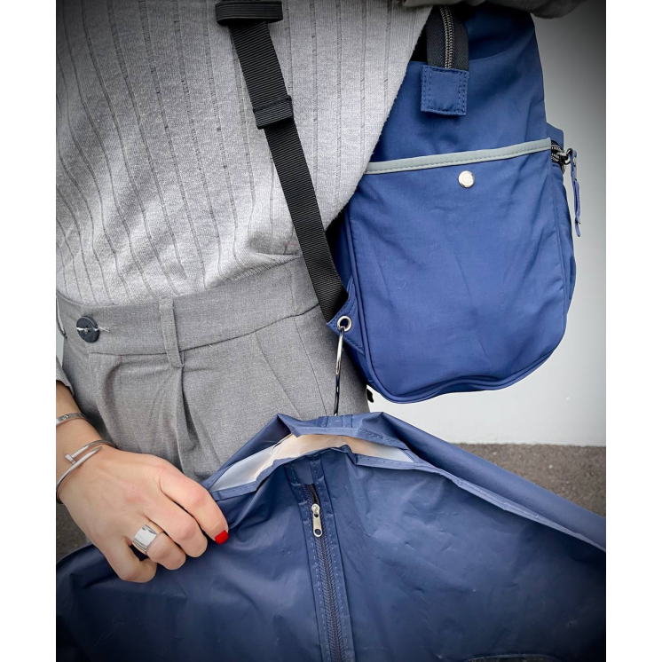 Marea Blue Navy Grey Backpack Bag