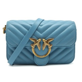 PINKO love bell mini nappa chevron - Borsa a mano